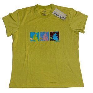 Hind‎ Womens Medium Green Spun Short Sleeve T-Shirt (10186) NWT